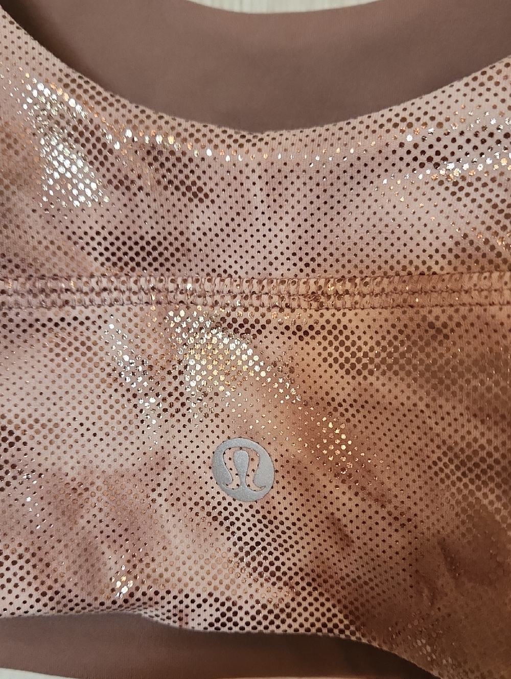 lululemon athletica Shimmery Brown Tie-Dye Scoop Neck Crop Tank - Picture 3 of 5